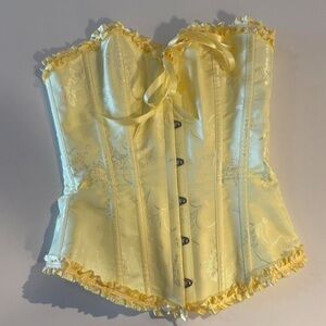 Elegant Yellow Corset Top